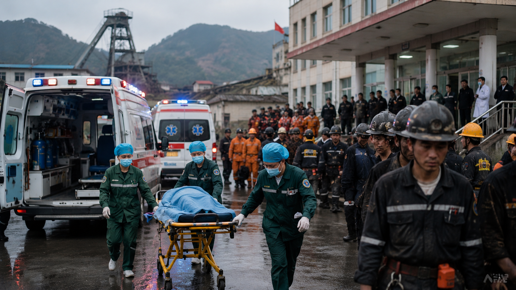 82 killed in China after worst mining disaster in 17 years as emergency crews respond outside hospital