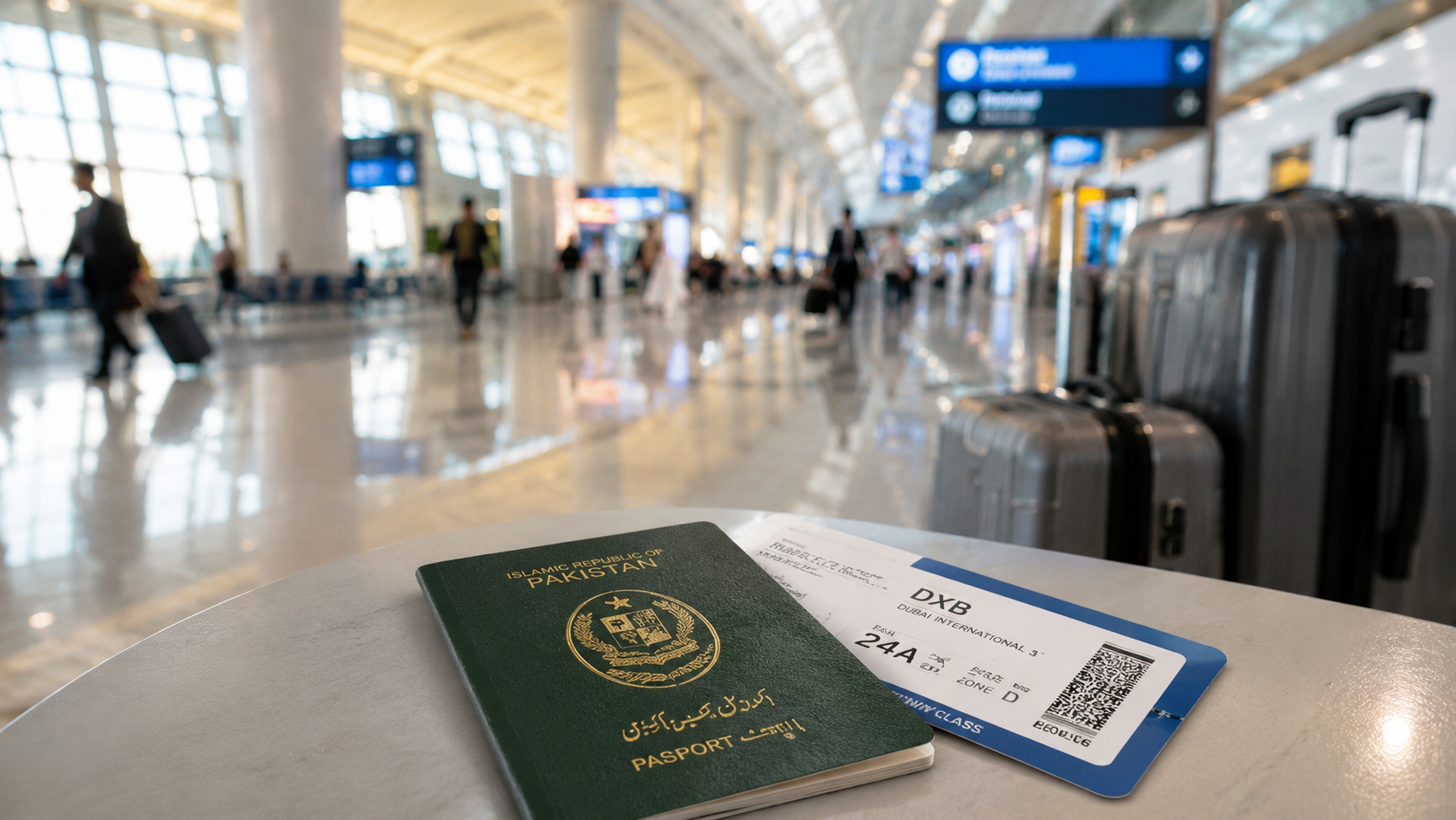 UAE deports Pakistani workers 2026 concept image Dubai airport departure