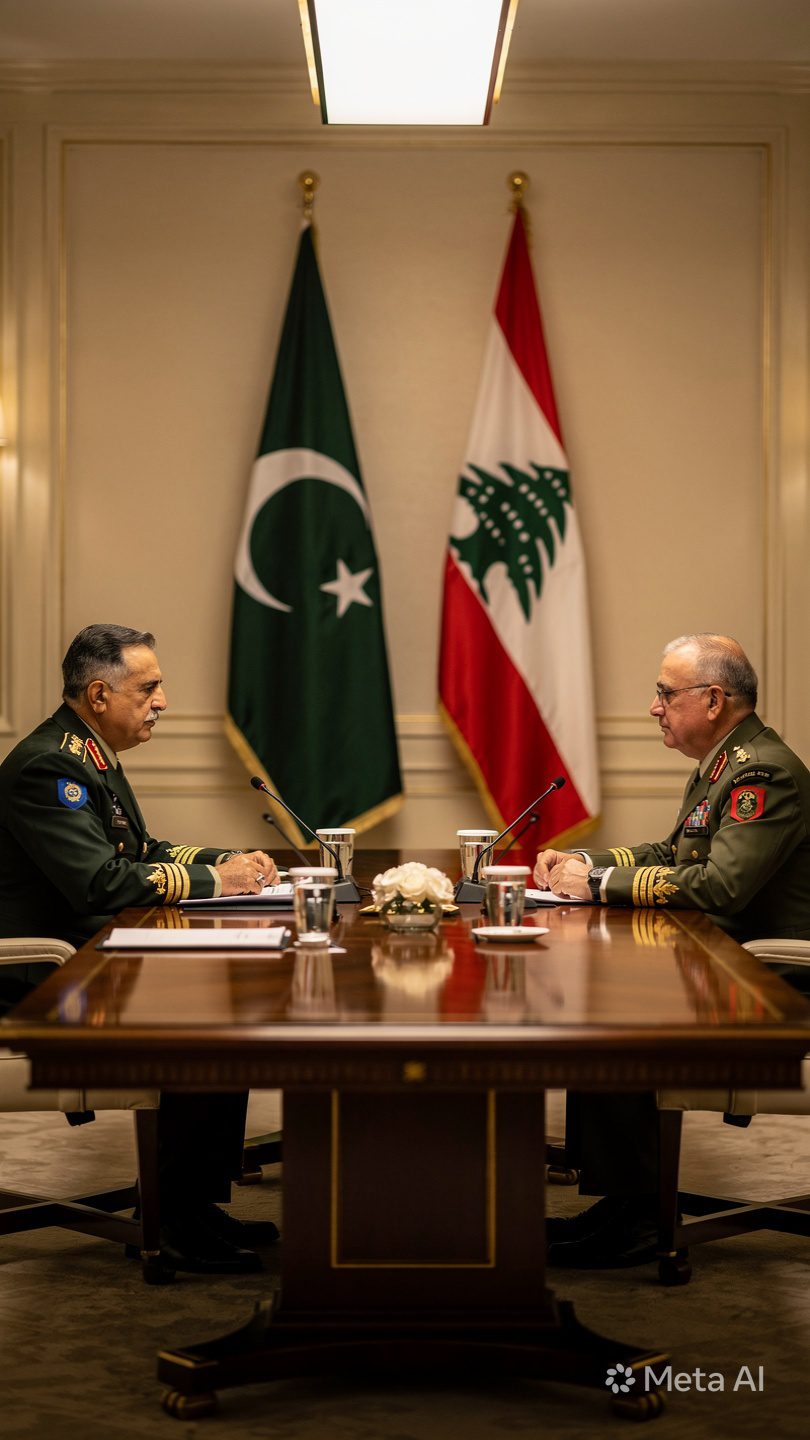 Pakistan Lebanon military alliance — CDF General Munir meets Lebanese Army Commander to discuss regional security and Israeli attacks on Lebanon 2026