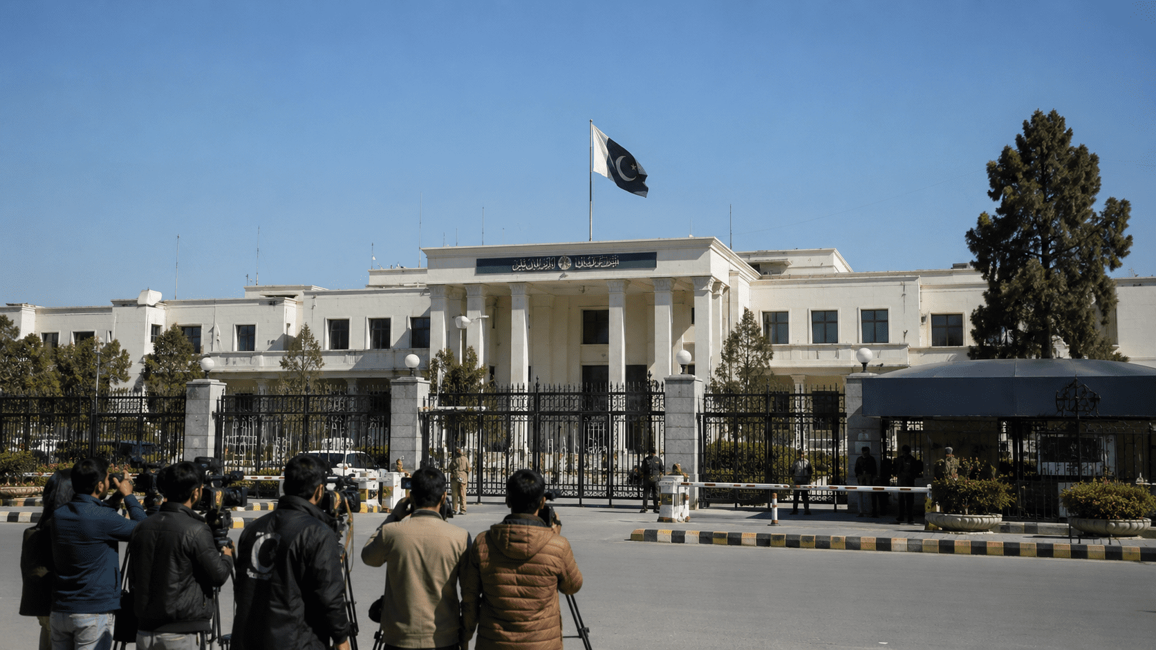 Prime Minister's Office building amid PM Shehbaz replacement rumours in Islamabad
