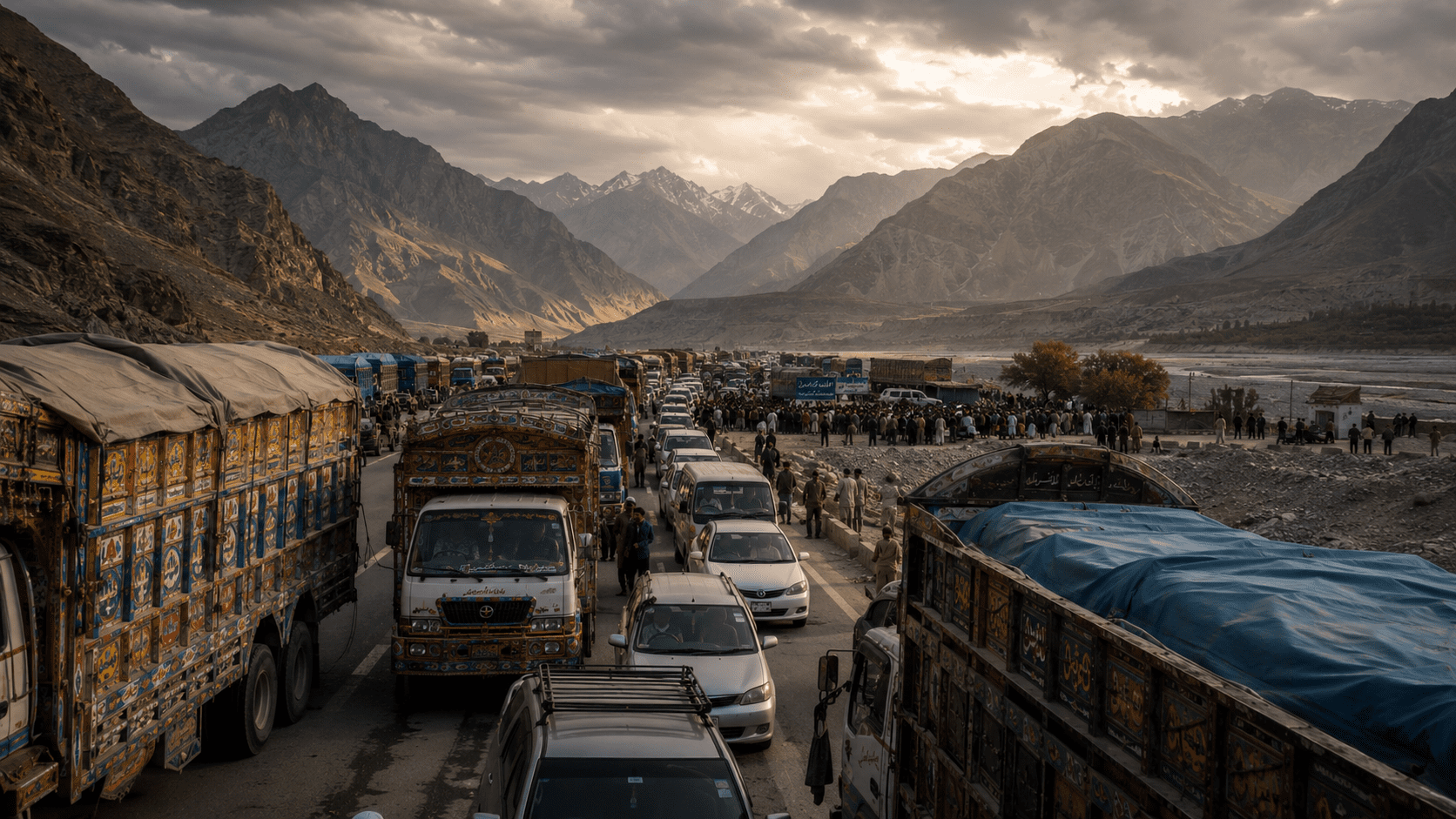 Torkham Highway crisis — Peshawar Torkham Highway blocked by tribal protests over targeted attacks and unimplemented Jirga decisions in Khyber 2026