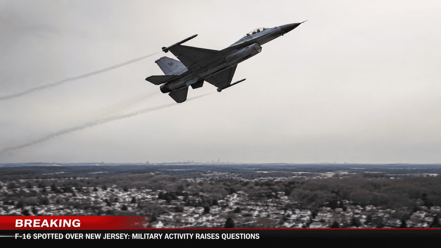 NORAD F-16 intercept over restricted New Jersey airspace