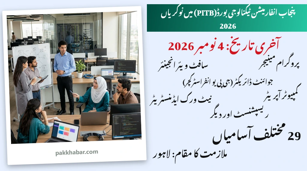 PITB jobs 2026